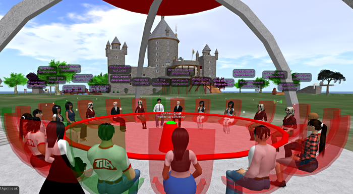 All TILA partners in a virtual meeting